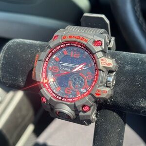 Casio G-Shock Black Watch with Red Accents